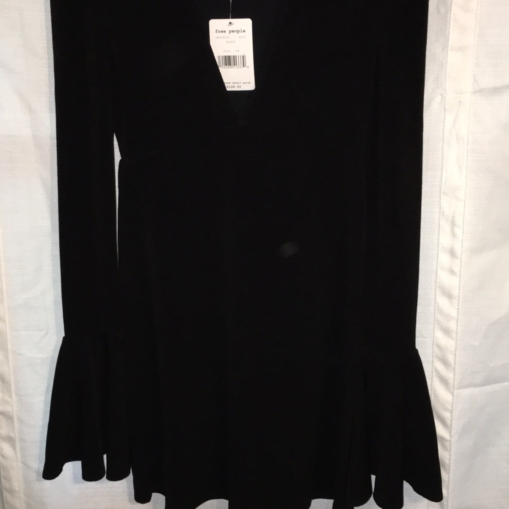 Free people X small black $128.00 dress NWT - Picture 8 of 8